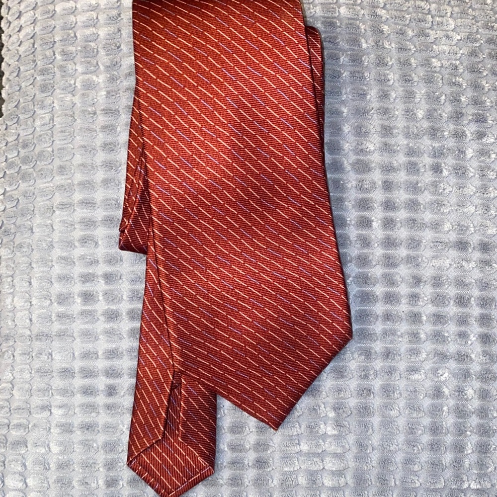 Bulgari Deep Red Diagonal Tie